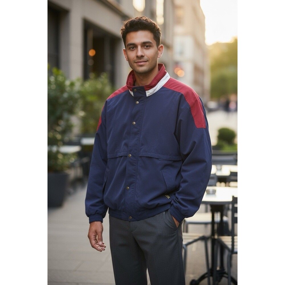 Tourney Gore-Tex Weatherproof Vintage Waterproof Zippered Jacket Men’s Size L